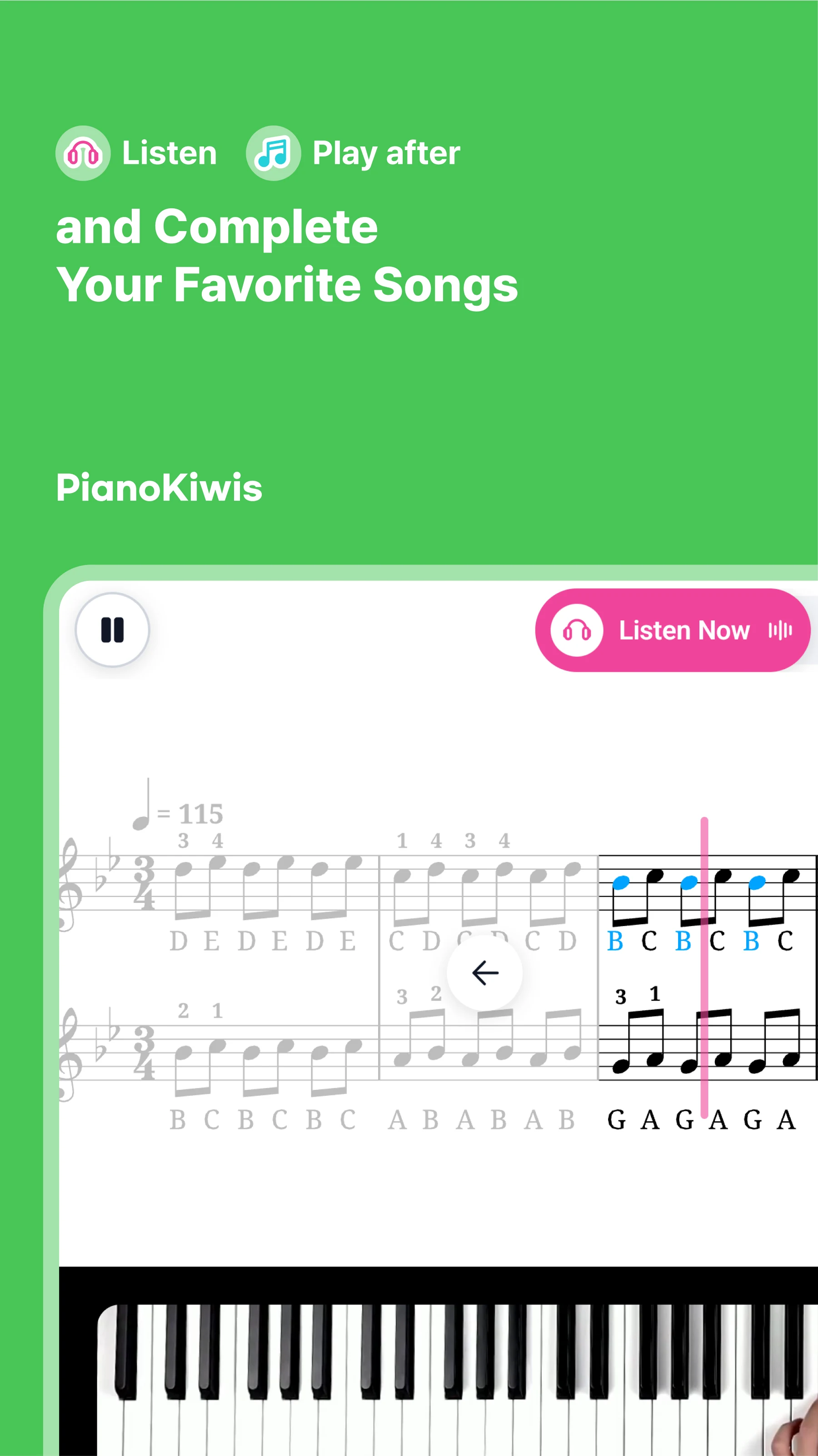 PianoKiwis: AI Piano Practice screenshot